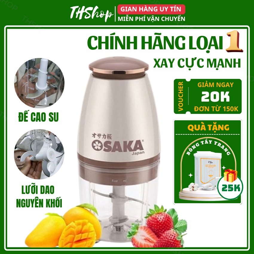 Máy Xay Đa Năng Osaka Chính Hãng Loại 1 THShop, Máy Xay Cực Mạnh Xay Nhuyễn Thực Phẩm Thao Tác Đơn Giản Dễ Dàng Vệ Sinh