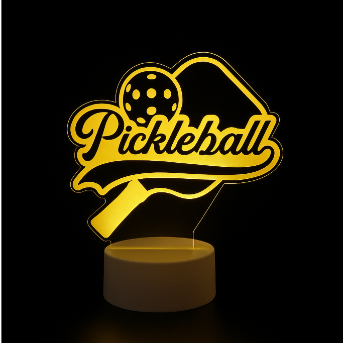 Đèn led 3D Pickleball đèn ngủ pickleball làm quà tặng, đèn ngủ khắc tên theo yêu cầu