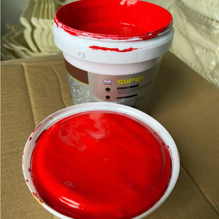 [Lon 4Kg] Sơn Supon màu Đỏ Cờ 0026 chuyên dụng cho chậu cảnh (chậu kiểng),hàng rào,lăng mộ bê tông