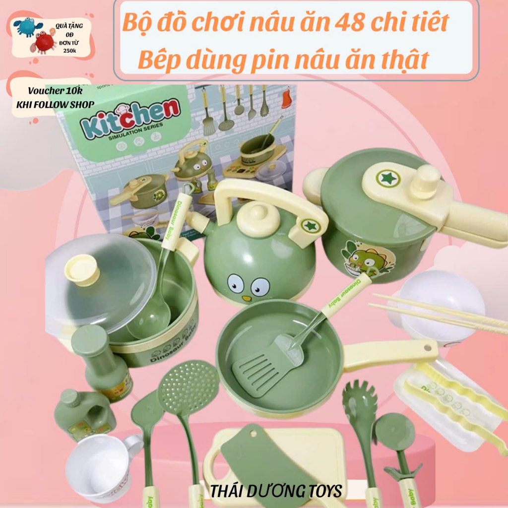 Đồ chơi nấu ăn thật-đồ chơi bếp nấu ăn cho bé .Đồ chơi nấu ăn mini thật -bếp dùng pin có âm thanh