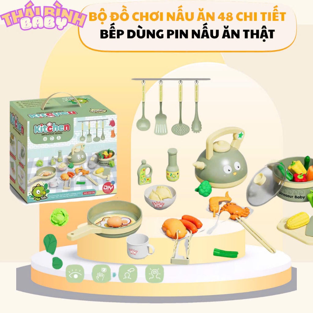 Đồ chơi nấu ăn thật-đồ chơi bếp nấu ăn cho bé .Đồ chơi nấu ăn mini thật -bếp dùng pin có âm thanh