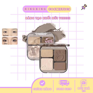 [HOẢ TỐC] Bảng phấn tạo khối VEECCI bắt sáng Contouring 4 màu tự nhiên chất lì lâu trôi không thấm nước XINGXINGCOSMETIC