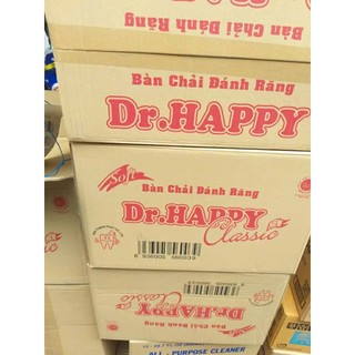 Lốc 12 cây bàn chải đánh răng Dr.Happy dành cho người lớn