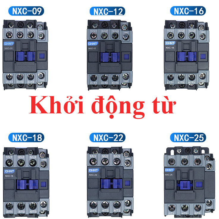 Khởi động từ NXC-25 AC220V/NXC-18 AC220V/NXC-12 AC220V cho các thiết bị điện tử hoặc điện công nghiệ