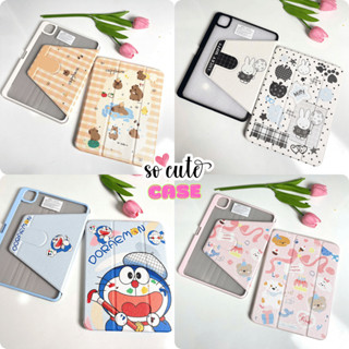 Bao da iPad hoạt hình dễ thương, xoay 360 độ, dựng đa góc, có khay đựng bút, bảo vệ toàn diện