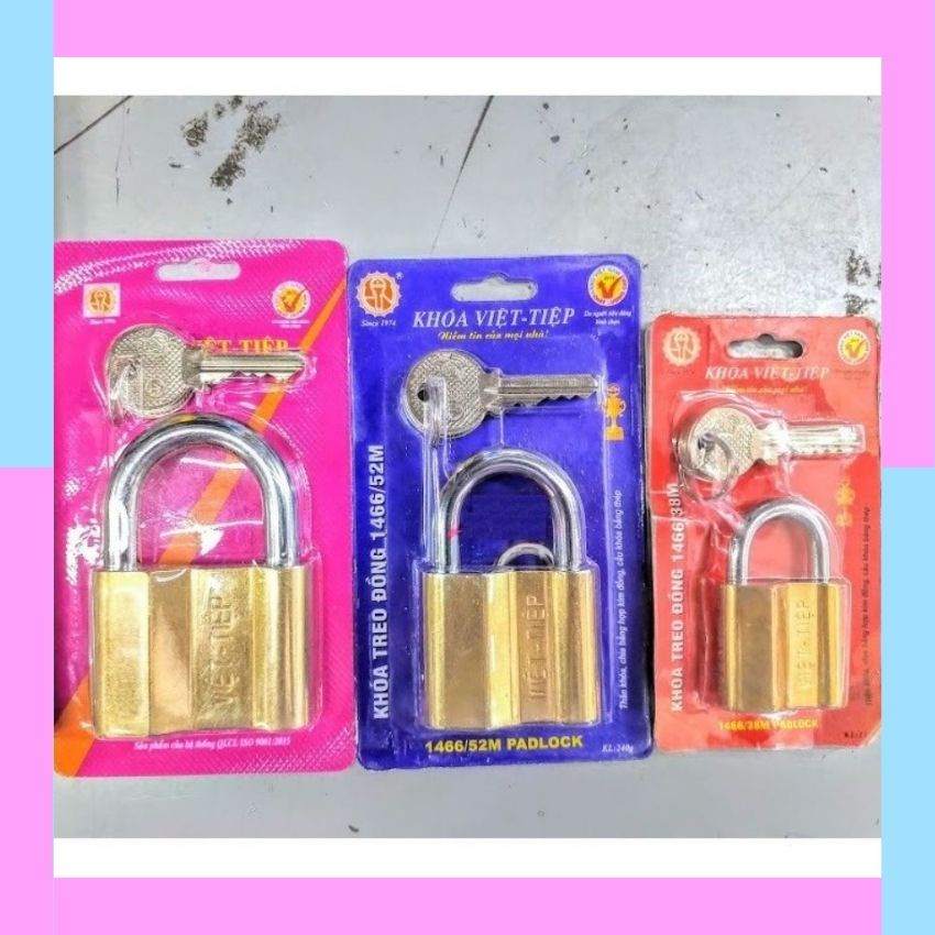 Khóa Treo Đồng 4P, 5P, 6P - Việt Tiệp (0138M; 0152M; 0163M)