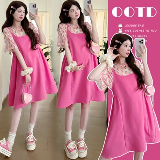 Young Mom | Yếm bầu tiểu thư Y543 màu Hồng xinh xắn, kiểu dáng trẻ trung hàng nhập Quảng Châu