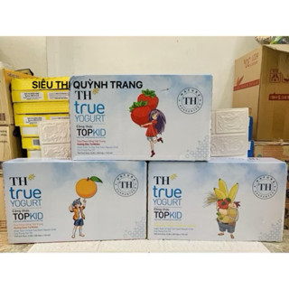 1 Thùng Sữa TH True Yogurt Top Kid 48 hộp x 110ml Dâu/Cam/Chuối