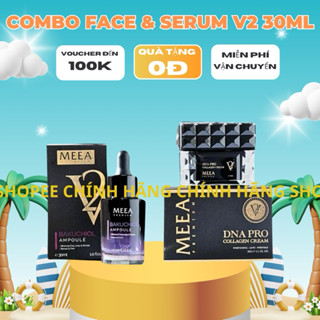 Combo Kem Face Collagen DNA Pro V2 Cá Hồi 30g và Tinh Chất Ampoule Saffron MeeA Organic Chính hãng