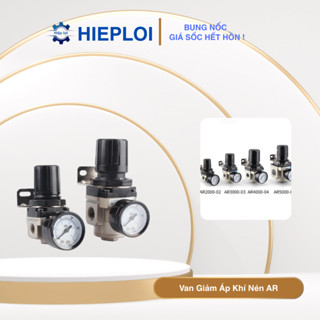  Van Giảm Áp Khí Nén AR - Van Chỉnh Áp Hơi Van Điều Chỉnh Áp Suất Khí Nén Chính Xác Dễ Sử Dụng 