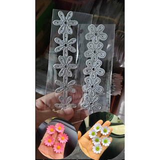 Khuôn thép dạng thanh cắt hoa tanna và cúc gân size 2.5cm - trang trí bánh kem ,phụ kiện bánh ,decor