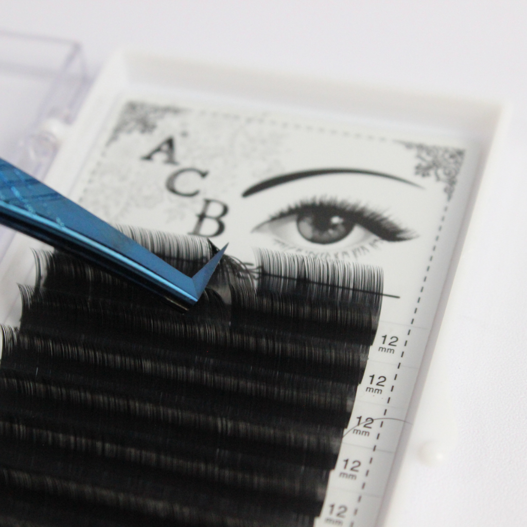 Mi Khay ACB dày 0.07-0.10 Độ Cong B, chất Silk Hàn, Đen mềm dễ bắt keo - Lông Mi ACB