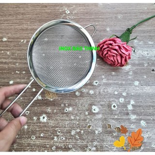Ray lược bột,hạt có cán inox size 10-12-14cm