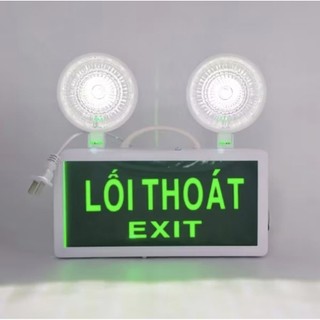  Đèn Sự Cố Khẩn Cấp Chiếu Sáng Kết Hợp Biển Chỉ Dẫn Thoát Hiểm Toilet Thoát Nạn Exit Phòng Cháy Chữa Cháy 