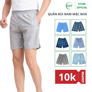  Quần đùi nam cotton mặc ở nhà có 2 túi rộng được chọn màu. Quần đùi mặc ngủ trung niên - Quần Áo Quang Thanh 