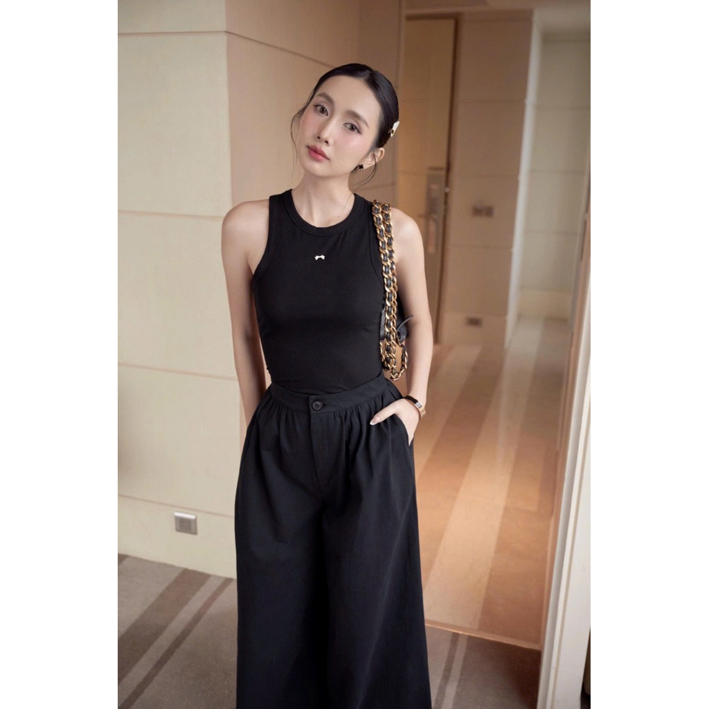 AO THUN BA LỖ ĐÍNH CHARM NƠ