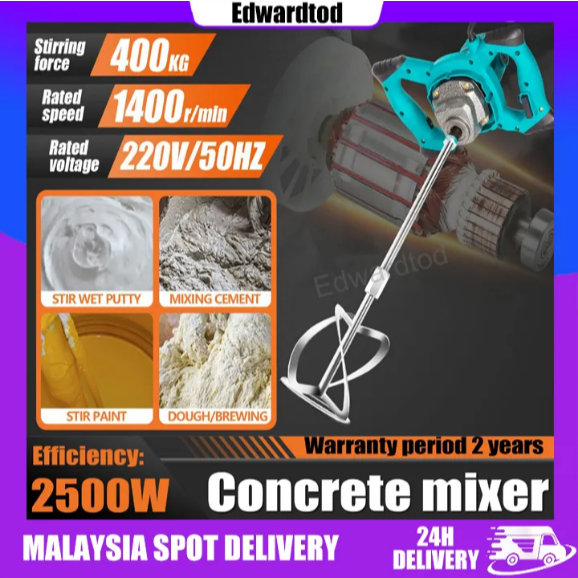 Máy khuấy sơn máy trộn bê tông mini,máy trộn sơn, máy đánh sơn nước, máy đánh bột bả, trộn xi măng cầm tay 6 tốc độ