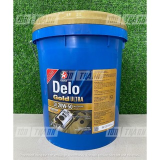[ CHÍNH HÃNG ] Dầu Động Cơ Diesel/Xăng Caltex Delo Gold Ultra 20W-50 API CI-4/SL (18 Lít)