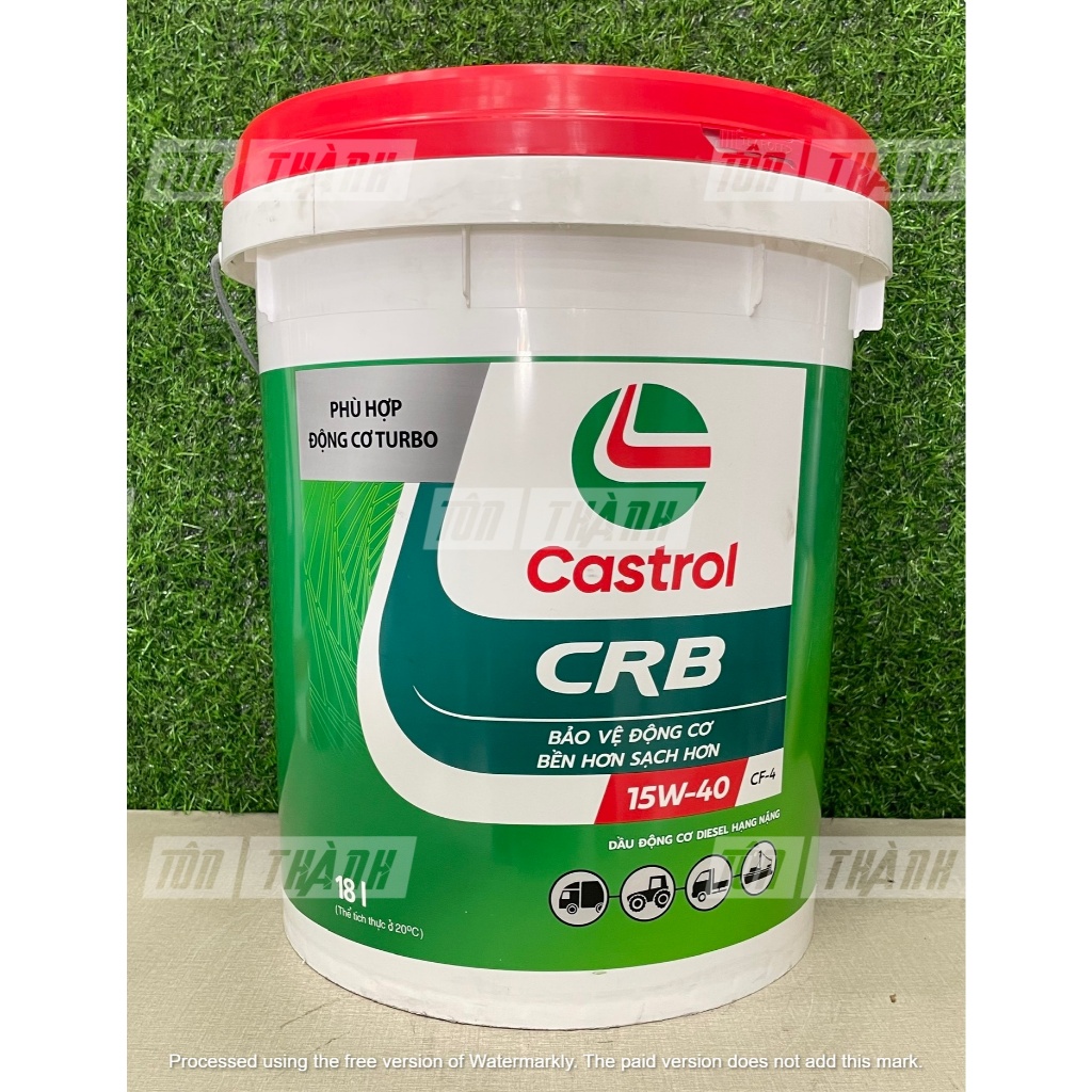 [ HÀNG CHÍNH HÃNG ] DẦU ĐỘNG CƠ CASTROL CRB 15W40 API CF4 -18 LÍT
