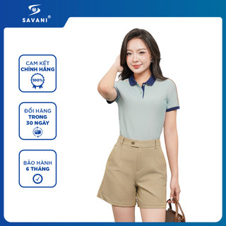  Áo Polo Nữ SAVANI Form SlimFit Tôn Dáng Áo Polo Nữ Chất Coolmax Mềm Mại Thấm Hút Mồ Hôi WPU019S5 