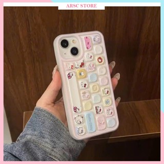 Ốp Lưng iPhone Bàn Phím 3D Hoạt Hình Cho Iphone 11 12 13 14 15 16 17 Pro Max Plus Air