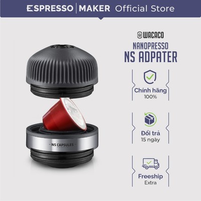 Bộ phụ kiện cà phê viên nén NS Adapter cho máy Wacaco Nanopresso - Bảo hành chính hãng 24 tháng
