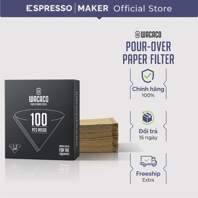 Giấy lọc cà phê Wacaco - Sử dụng cho pour Over - 102 x110 mm - số lượng 100 tờ