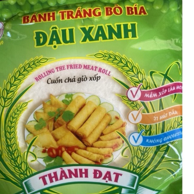 10 Gói bánh tráng bò bía đậu xanh - Bánh bò bía đậu xanh
