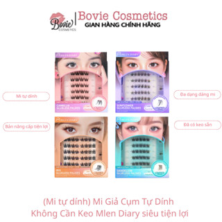   Mi tự dính  Mi Giả Cụm Tự Dính Không Cần Keo Mlen Diary siêu tiện lợi 