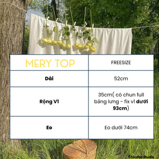 Mery Top - Chicabé studio ✿ ( shop đã đổi chất vải dầy hơn nè )