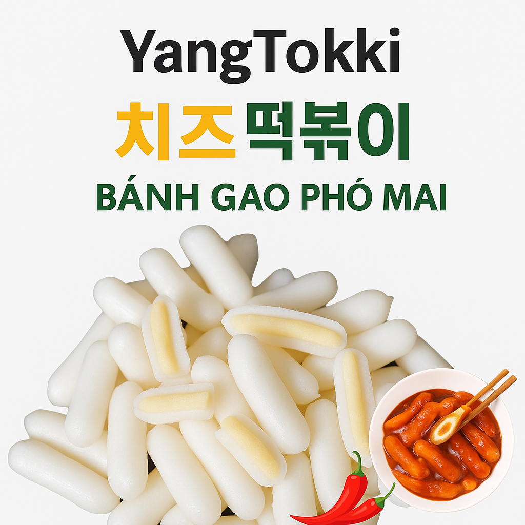 500g TOKBOKKI NHÂN PHOMAI Kèm Sốt
