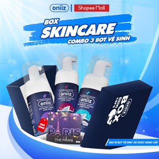 Box Skincare Oniiz combo 3 Bọt vệ sinh nam, dung dịch vệ sinh nam tạo bọt mịn 100ml