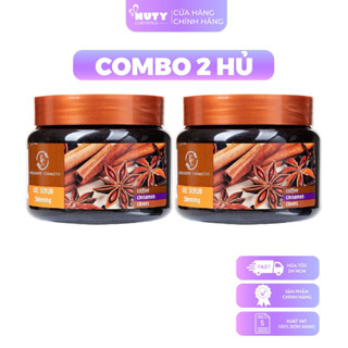 Combo 2 Tẩy Tế Bào Chết Toàn Thân Exclusive Cosmetic Chiết Xuất Quế Hồi & Cafe (380g x 2)