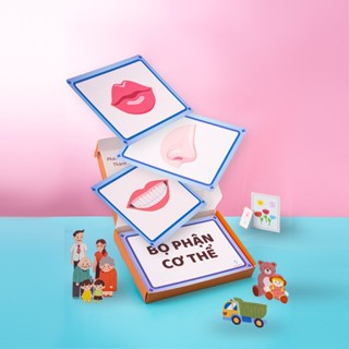  Thẻ từ vựng Cơ bản bé cần có giai đoạn đầu đời- Flashcard Phát triển tư duy ngôn ngữ toán học nhận thức 