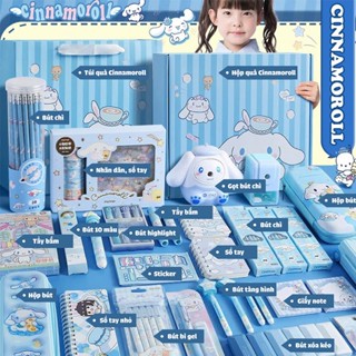  Bộ Văn Phòng Phẩm Cinnamoroll & Melody - Bộ Dụng Cụ Học Tập Bút Thước Sổ Hộp Bút Dễ Thương Quà Tặng Cho Bé Chất Lượng 