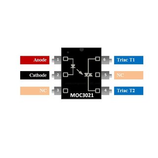 Sản phẩm MOC3021 DIP6