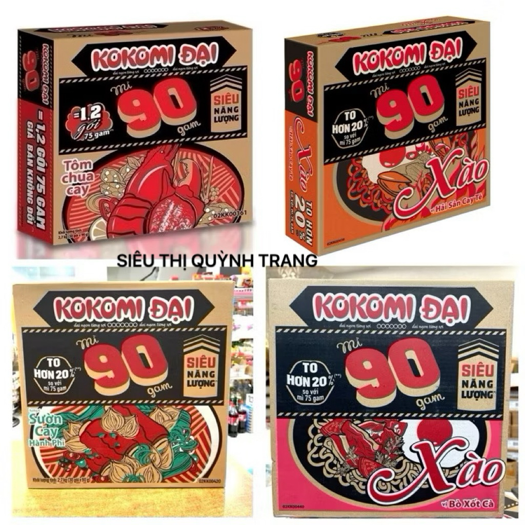 MÌ TÔM KOKOMI Đại 90 THÙNG 30 GÓI ( Nhiều Vị ) ...