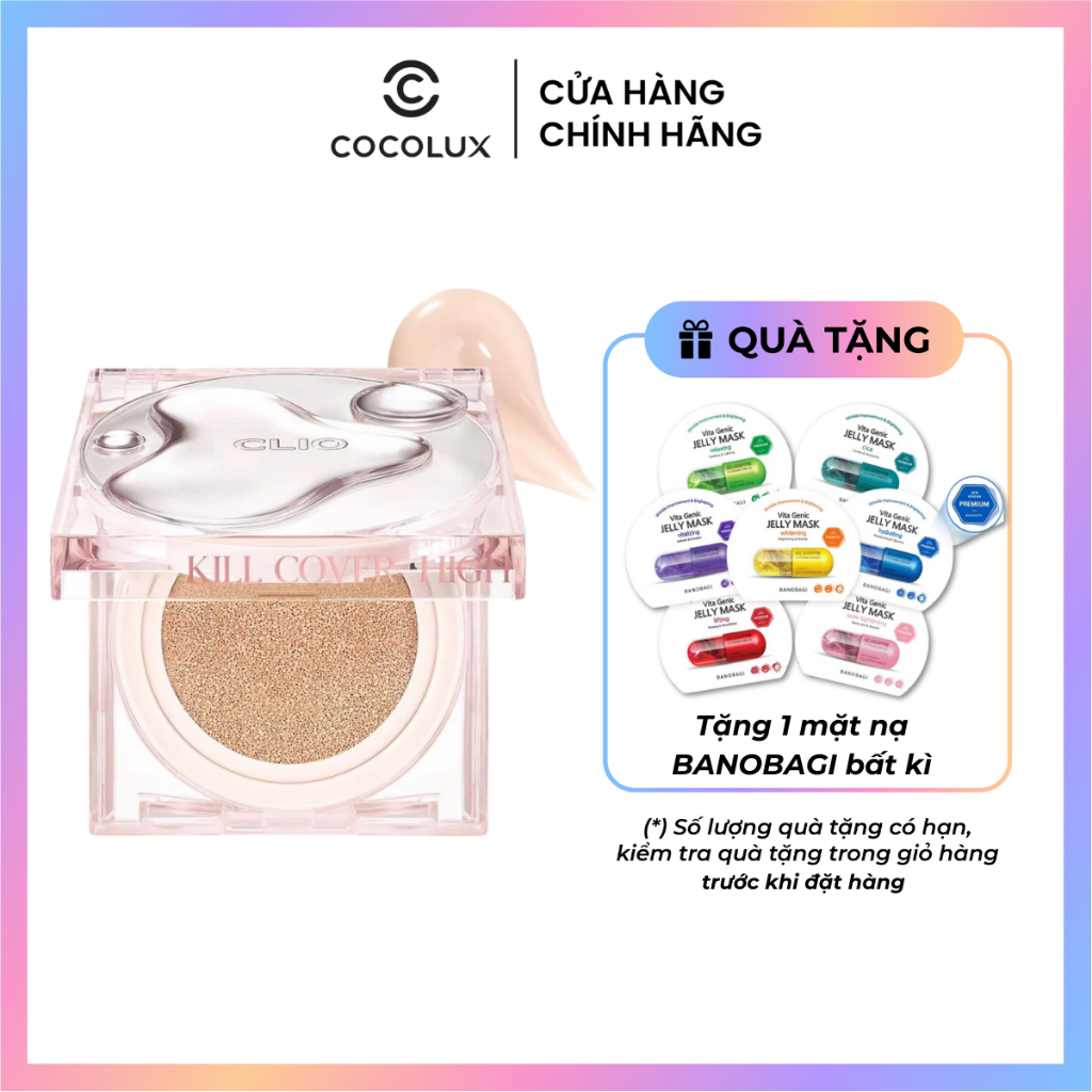 Phấn Nước Clio Che Khuyết Điểm Hoàn Hảo Kill Cover The New Founwear Cushion SPF50+ PA+++ 15g