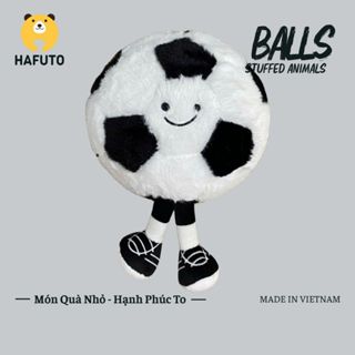 Gấu Bông Hình Quả Bóng Đá Lông Xù Mềm Mịn Hafuto, Thú Bông Quả Bóng Đáng Yêu Quà Tặng Cho Bé