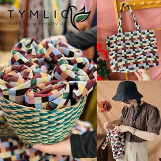 Túi Bố Họa Tiết Kẻ Ô Sắc Màu TYMLIC