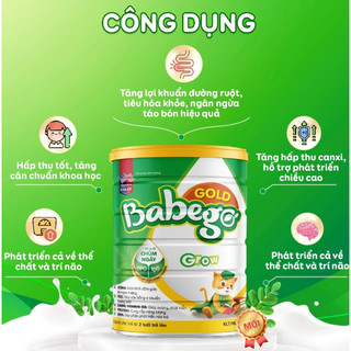 BEBEGO GOLD 400G - SỮA HỖ TRỢ TĂNG CÂN, TÁO BÓN CHO BÉ