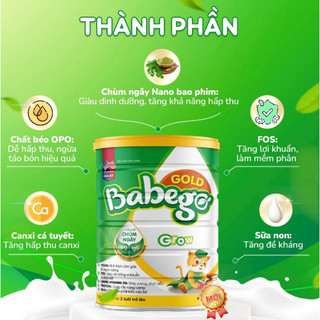 BEBEGO GOLD 400G - SỮA HỖ TRỢ TĂNG CÂN, TÁO BÓN CHO BÉ