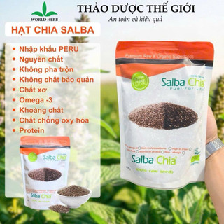[Chính Hãng] Hạt Chia Salba Trắng & Đen 450gr - nguyên liệu nhập khẩu chính ngạch, giấy công bố đầy đủ.