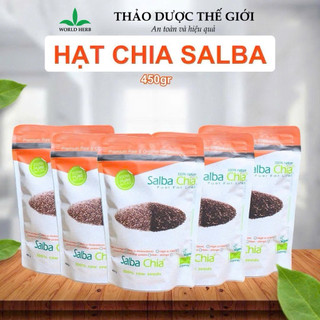 [Chính Hãng] Hạt Chia Salba Trắng & Đen 450gr - nguyên liệu nhập khẩu chính ngạch, giấy công bố đầy đủ.
