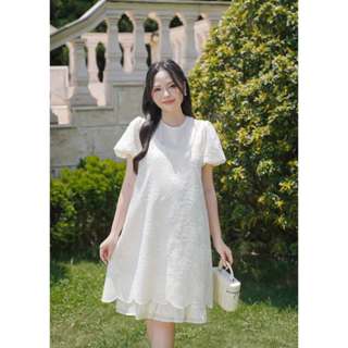 Váy Ren Đuôi Cá 3D Cut Out Cổ Tròn – Nữ Tính, Thanh Lịch, Dự Tiệc – Joamom JTVB149