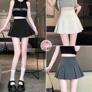  Chân váy xếp ly lưng cao dáng xòe ngắn - V75 