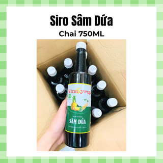 Siro Sâm Dứa Vina, chai 750ml, nước uống giải khát - Date luôn mới