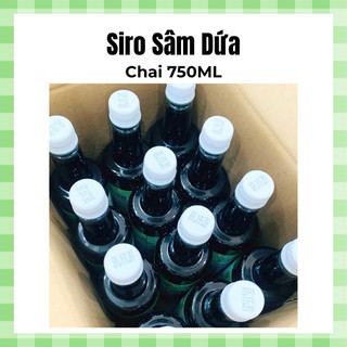 Siro Sâm Dứa Vina, chai 750ml, nước uống giải khát - Date luôn mới