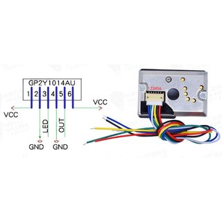 Cảm Biến Bụi GP2Y1010AU0F SHARP