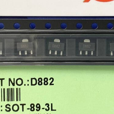 [Combo 20 chiếc] 2SD882 D882 Transistor NPN 3A 40V SOT-89